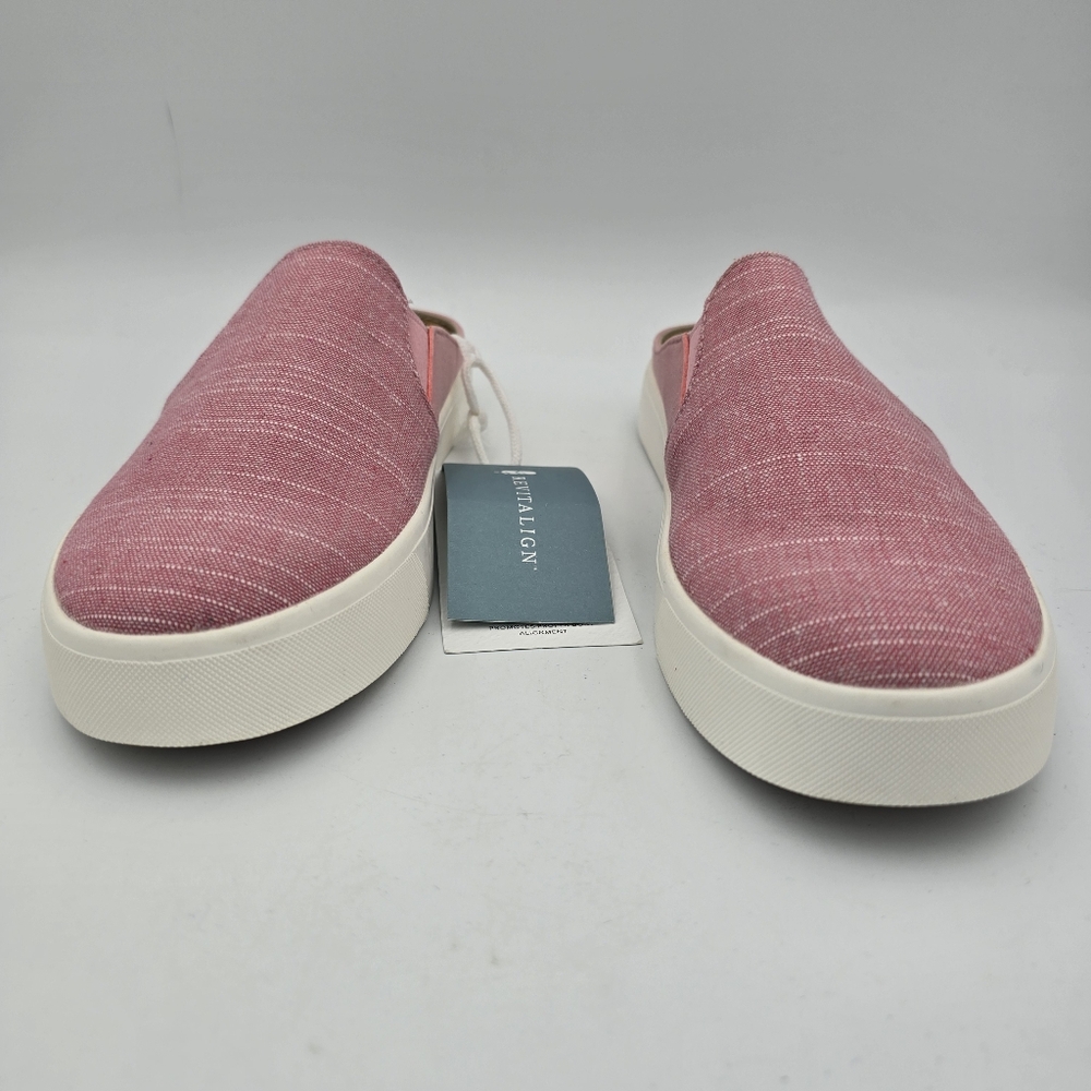 NWT Revitalign Esplande Tex Canvas Slip-On Clogs, Pen Red (Pink), Women's 7B - Picture 2 of 16